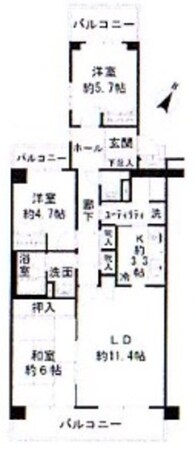 テラス本八幡の物件間取画像